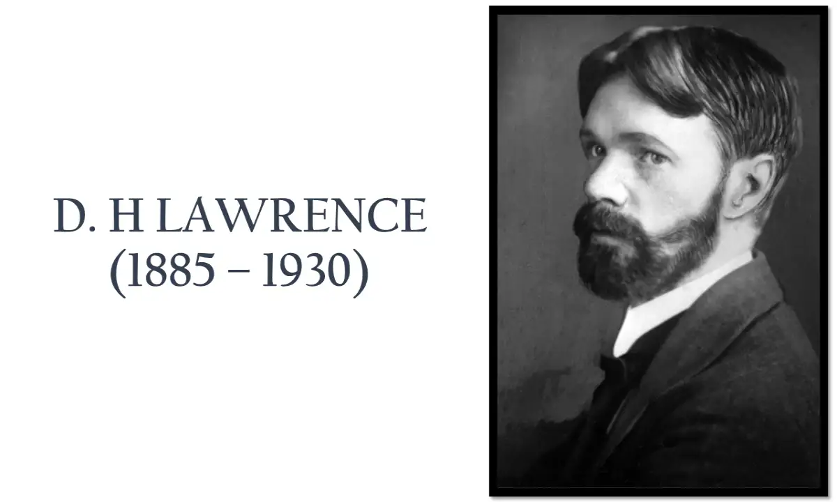 On DH Lawrence and his work Sons and Lovers